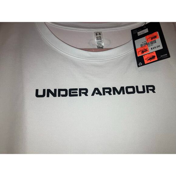 NWT Under Armour white graphic tee t-shirt size XL - Picture 2 of 6